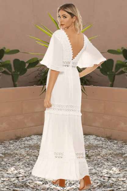 Chic White Boho Dress - Seldom Seen Styles