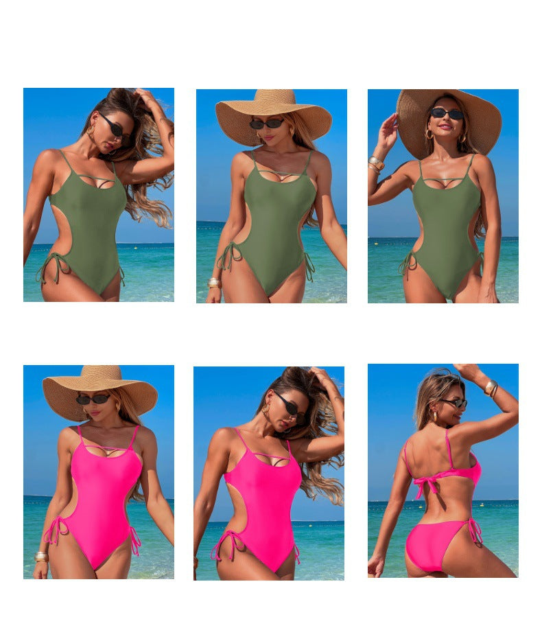 Quick-Drying2025Sexy Swimsuit for Women High-End Feel Huludao Backless One-Piece Swimsuit - Seldom Seen Styles