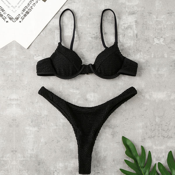 Rayanne Ribbed Style Summer Bikini Set - Seldom Seen Styles