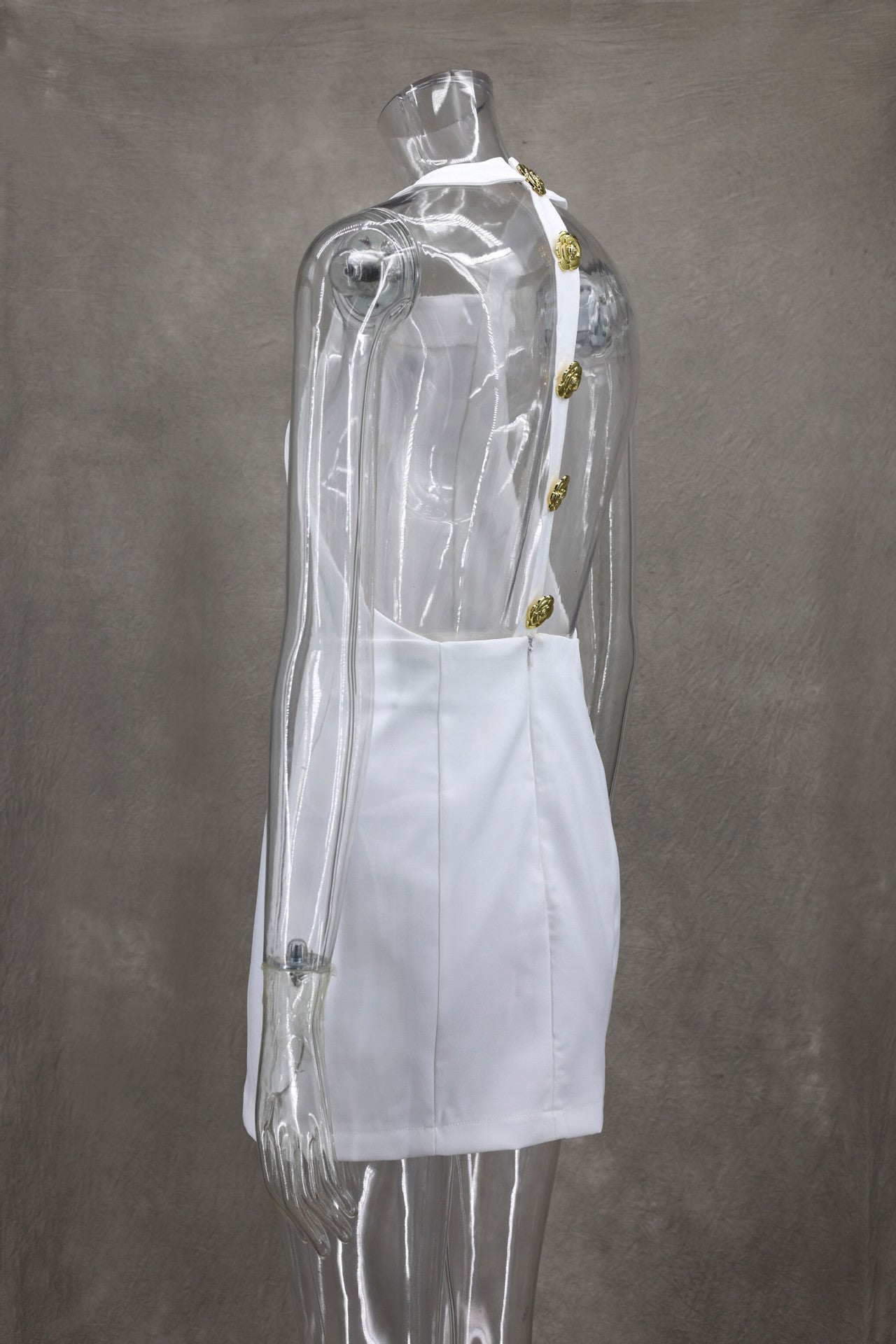 Rebecca Halter Backless Mini Dress Pink Fresh Sweet Style Women's Dress - Seldom Seen Styles