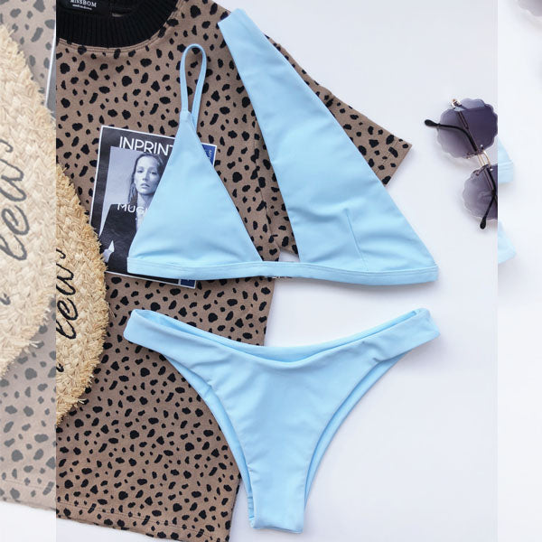 Rhonda Asymmetrical One Shoulder Bikini Set - Seldom Seen Styles
