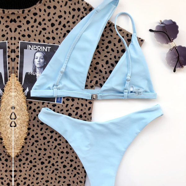 Rhonda Asymmetrical One Shoulder Bikini Set - Seldom Seen Styles