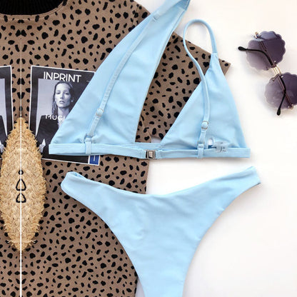 Rhonda Asymmetrical One Shoulder Bikini Set - Seldom Seen Styles