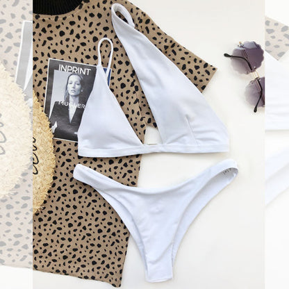 Rhonda Asymmetrical One Shoulder Bikini Set - Seldom Seen Styles