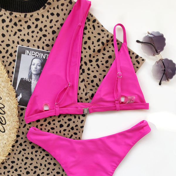 Rhonda Asymmetrical One Shoulder Bikini Set - Seldom Seen Styles