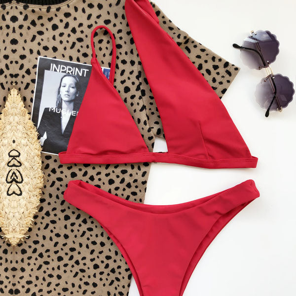 Rhonda Asymmetrical One Shoulder Bikini Set - Seldom Seen Styles