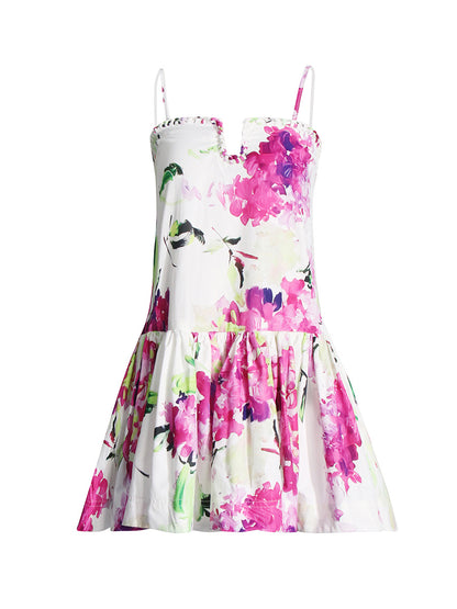 Rilia Halter Printed Mini Dress Ruffle Strap Dress - Seldom Seen Styles