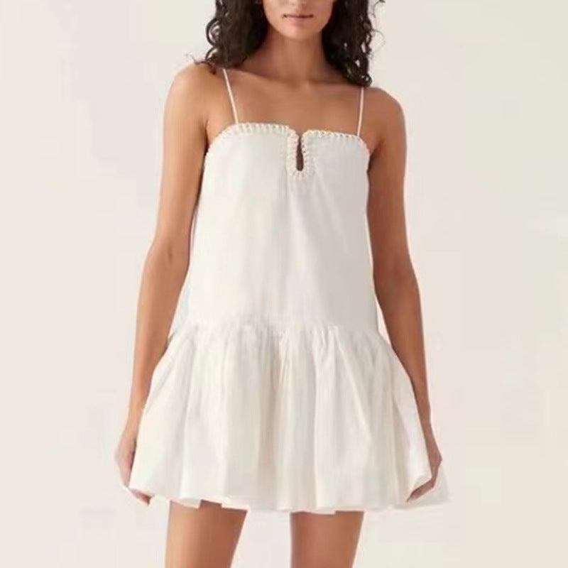 Rilia Halter Printed Mini Dress Ruffle Strap Dress - Seldom Seen Styles