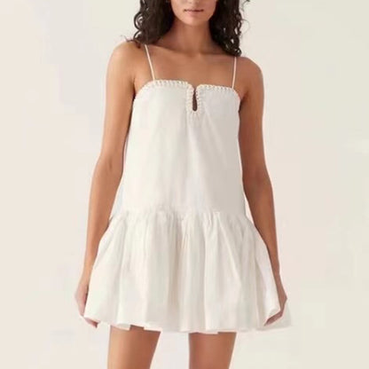 Rilia Halter Printed Mini Dress Ruffle Strap Dress - Seldom Seen Styles