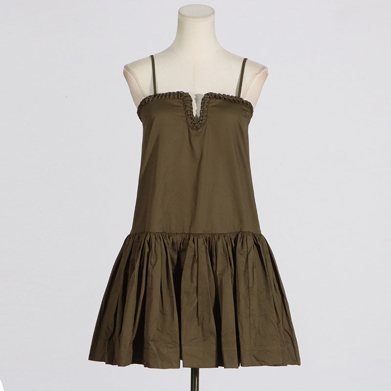 Rilia Halter Printed Mini Dress Ruffle Strap Dress - Seldom Seen Styles