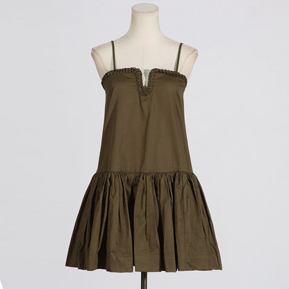 Rilia Halter Printed Mini Dress Ruffle Strap Dress - Seldom Seen Styles