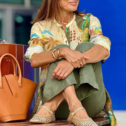 Miréliane – Ensemble coordonné en lin élégant - Seldom Seen Styles