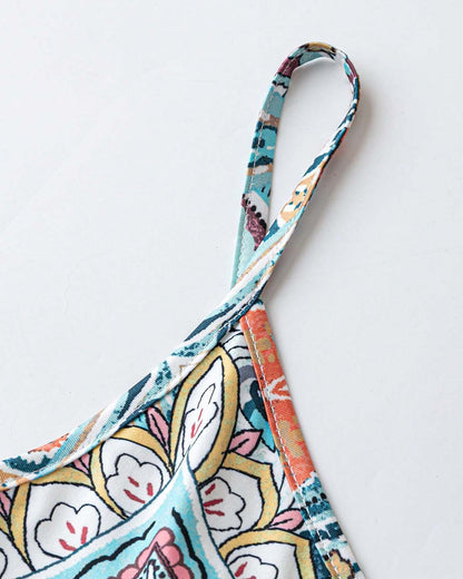 Women's Summer Paisley Floral Maxi Dress V Neck Loose Flowy Vacation Boho Long Sundress - Seldom Seen Styles