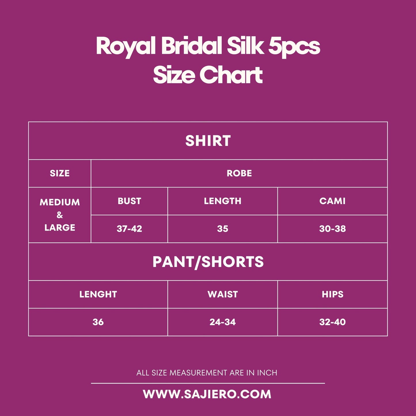 Sajiero Royal Bridal Silk 5pcs Nightgown set - Seldom Seen Styles