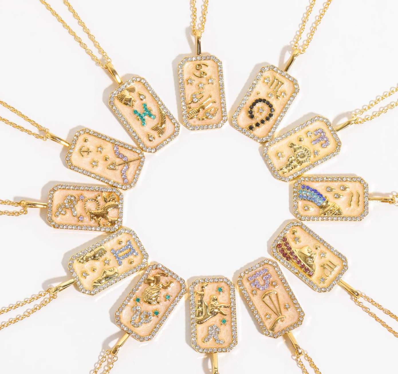ALISON 18K GOLD PLATED ZODIAC NECKLACE - Seldom Seen Styles