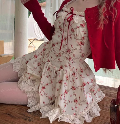 RITA RETRO LACE TRIM DRESS - Seldom Seen Styles