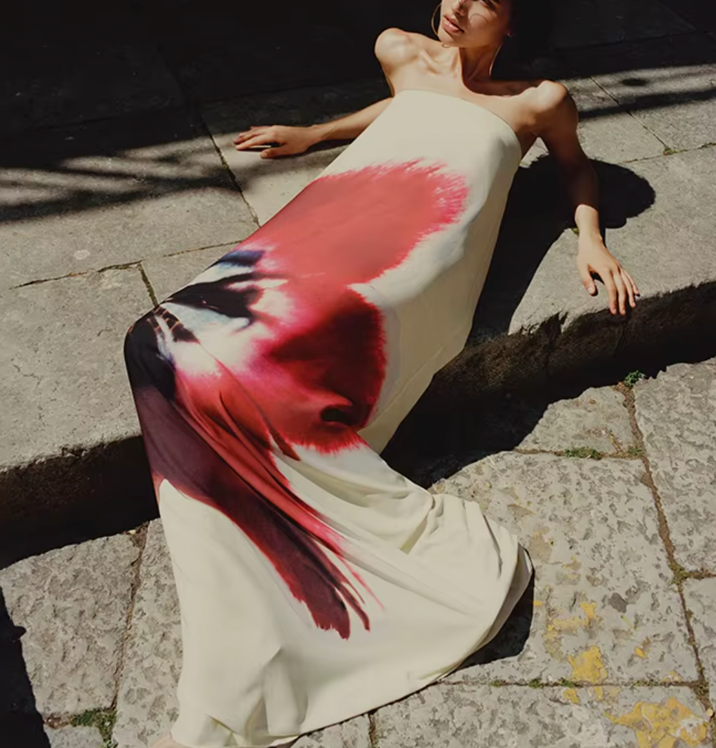 LUIGI STRAPLESS MAXI FLORAL DRESS - Seldom Seen Styles