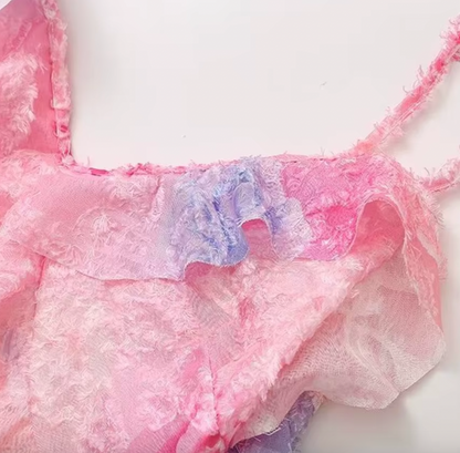 LORA FLORAL RUFFLE MAXI DRESS - Seldom Seen Styles