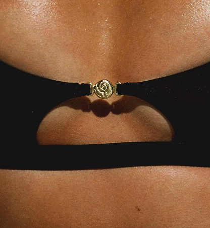 LORI SCOOPNECK BLACK BIKINI SET - Seldom Seen Styles