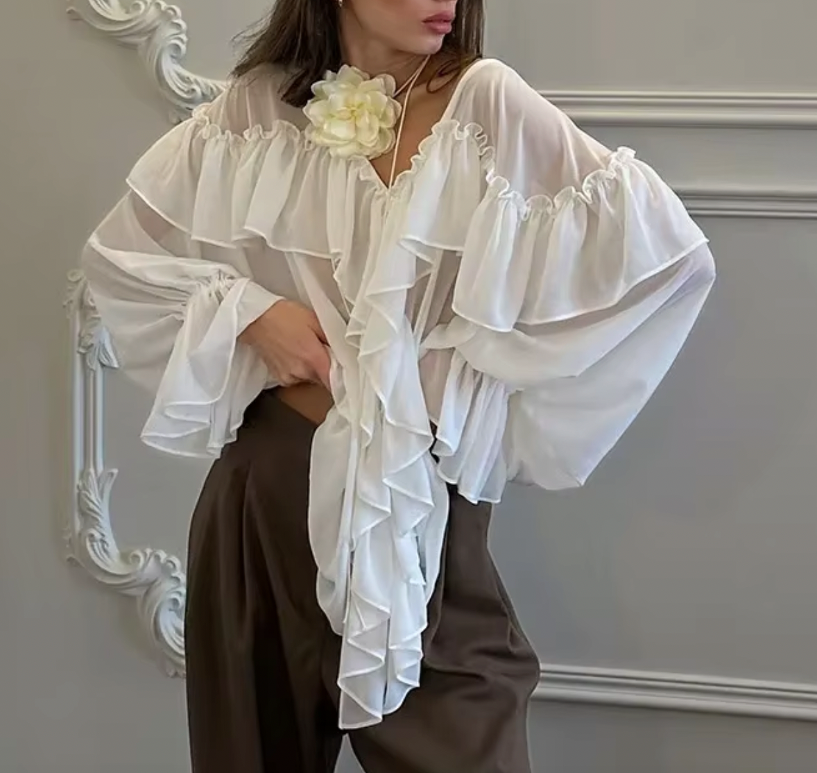 CLO RUFFLE TOP - Seldom Seen Styles