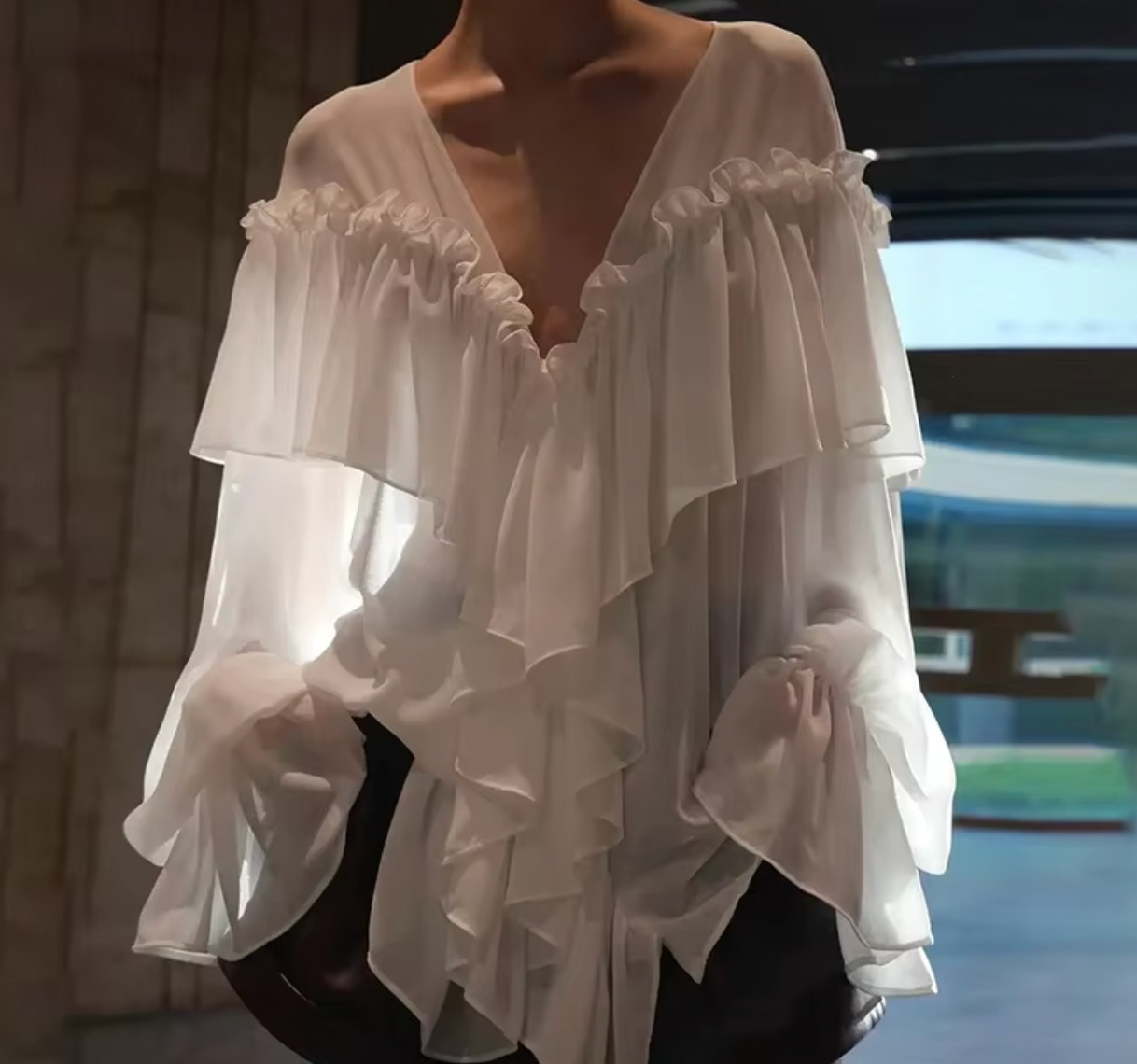 CLO RUFFLE TOP - Seldom Seen Styles