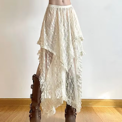 RACHEL LACE MAXI SKIRT - Seldom Seen Styles