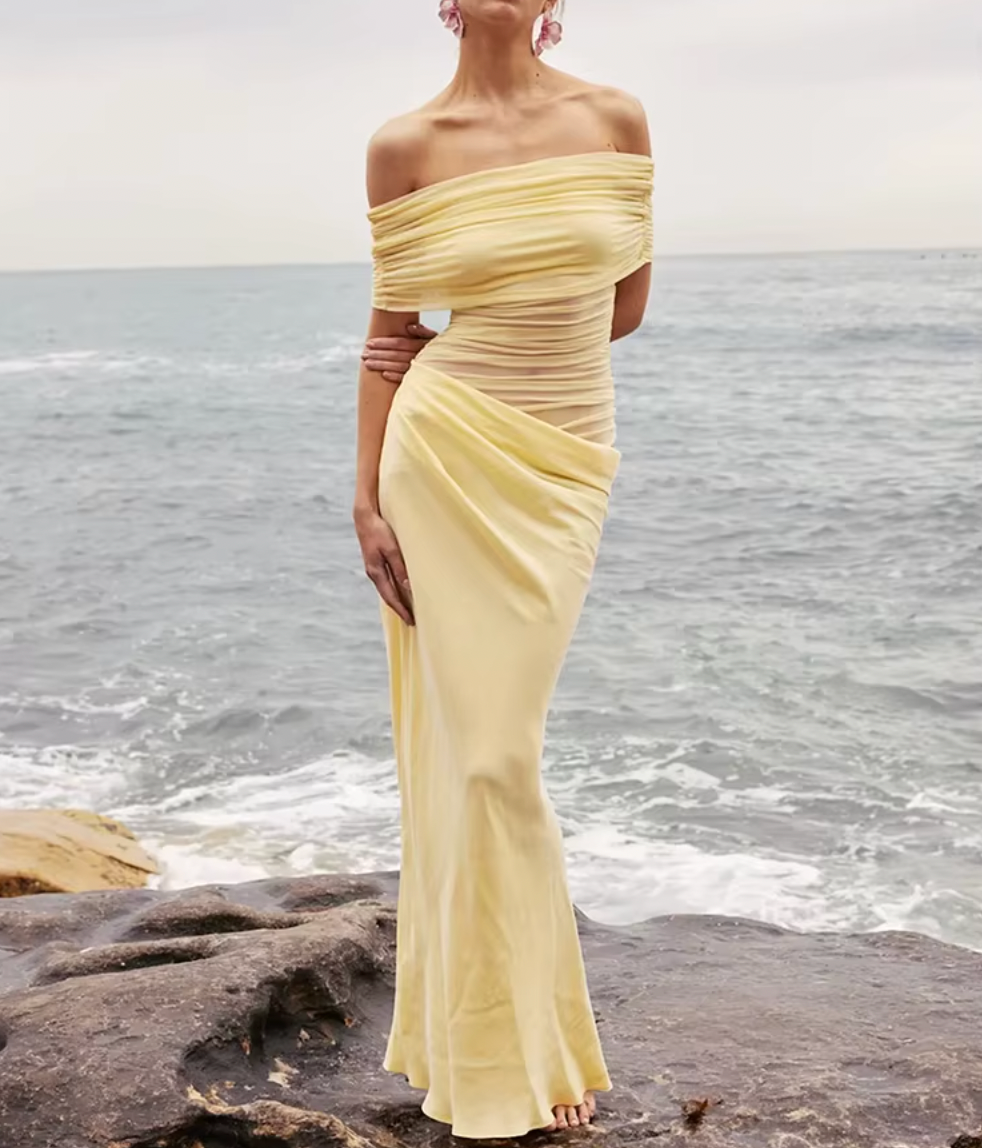 BELINDA OFF THE SHOULDER DRESS - Seldom Seen Styles