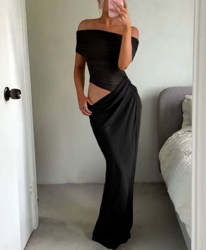 BELINDA OFF THE SHOULDER DRESS - Seldom Seen Styles