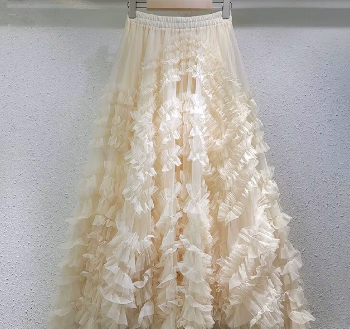 LORI RUFFLE MAXI SKIRT - Seldom Seen Styles