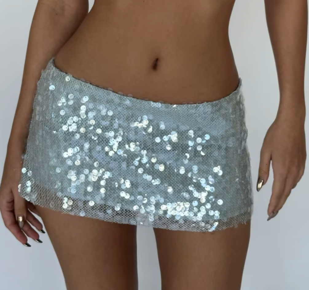 LUCIEN SEQUIN MINI SKIRT - Seldom Seen Styles
