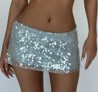 LUCIEN SEQUIN MINI SKIRT - Seldom Seen Styles