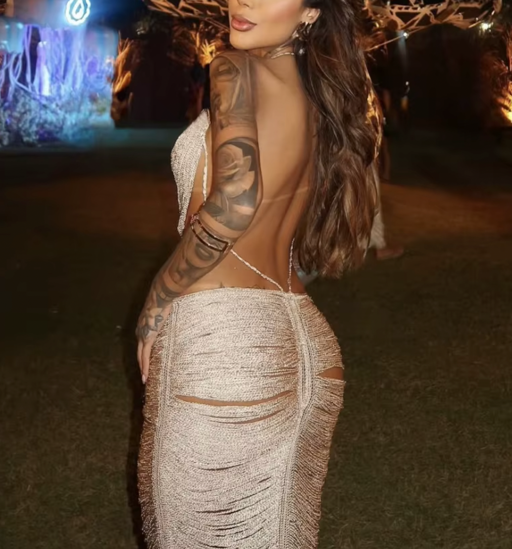 LARISSA FRINGE CUTOUT DRESS - Seldom Seen Styles