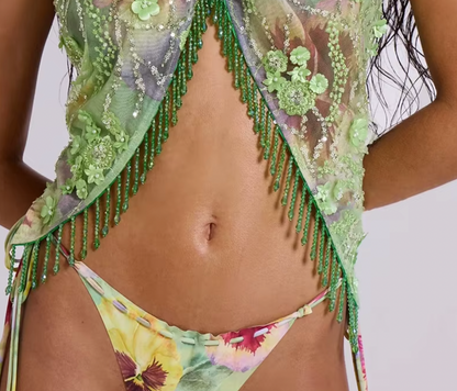 VALE SEQUIN MINI SKIRT COVERTIBLE TOP - Seldom Seen Styles