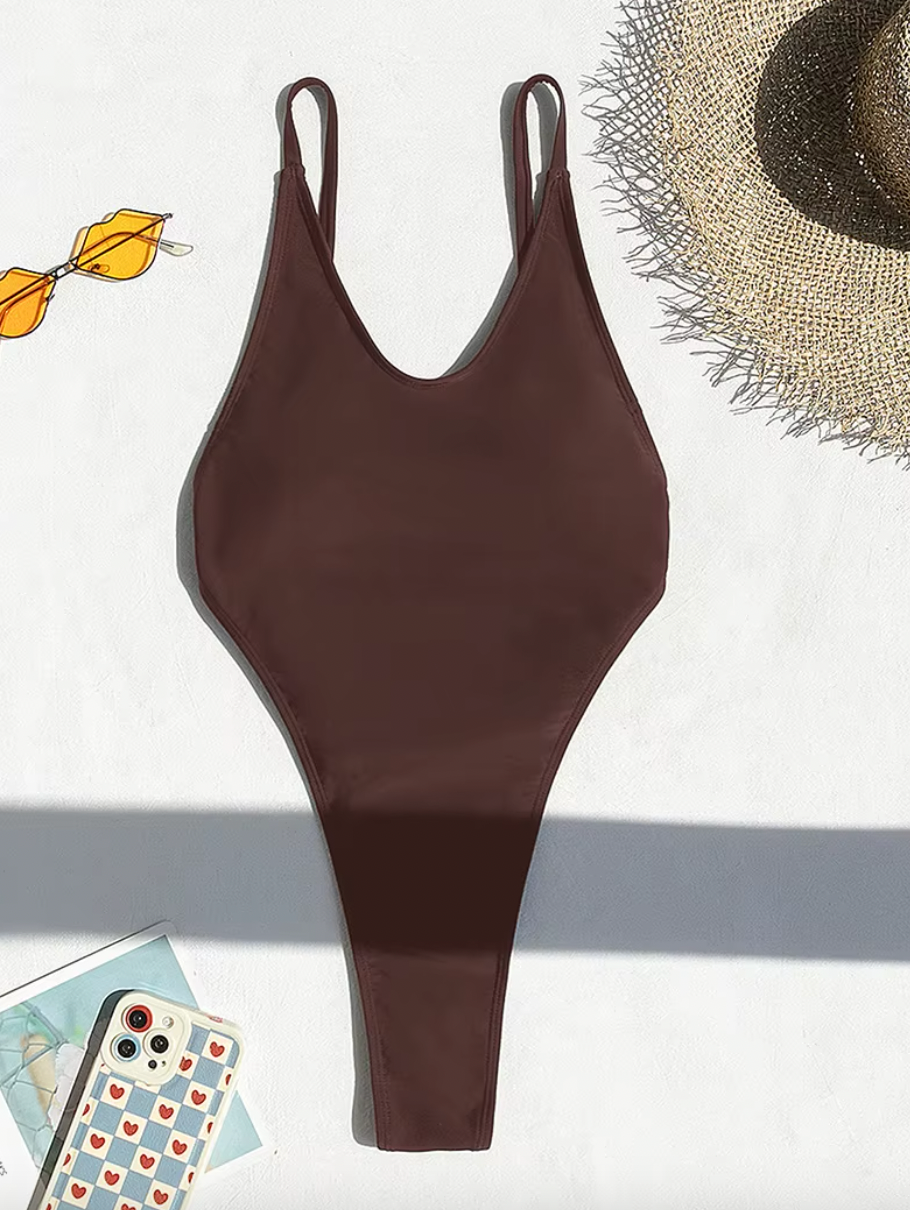 VESPER SEXY OPEN BACK MONOKINI SWIMSUIT - Seldom Seen Styles