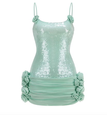 VESPARA SEQUIN MINI DRESS - Seldom Seen Styles