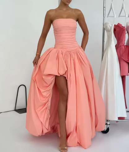 DANIELLA STRAPLESS BUBBLE HEM DRESS - Seldom Seen Styles