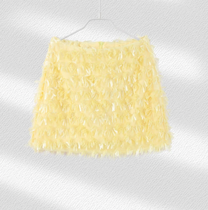 ROSS SEQUIN HALTER TOP & SKIRT SET - Seldom Seen Styles