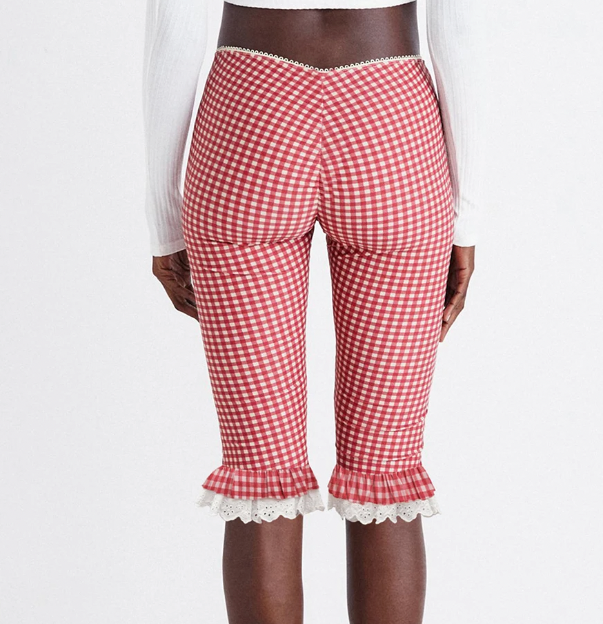 ISOLA GINGHAM LACE PANTS - Seldom Seen Styles