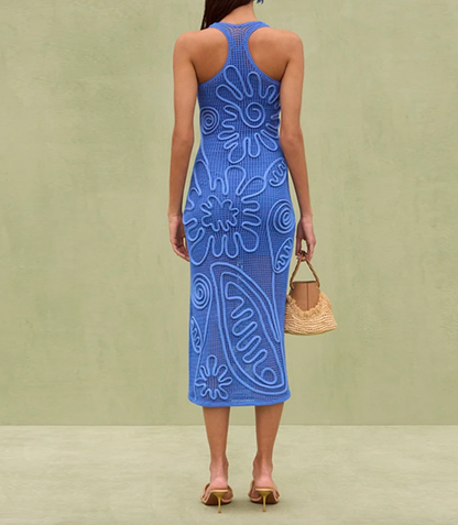 JEM CROCHET FLORAL MIDI DRESS - Seldom Seen Styles