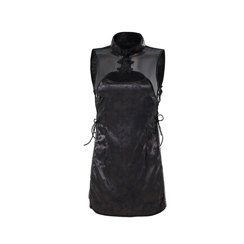 Sexy Lingerie Sexy Cheongsam Retro Style Uniform Temptation Side Split Strap Passion Role Play Set - Seldom Seen Styles