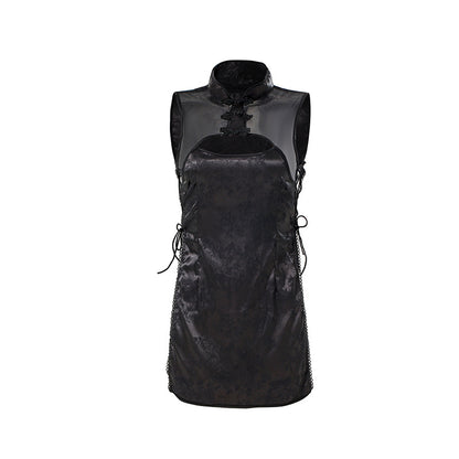 Sexy Lingerie Sexy Cheongsam Retro Style Uniform Temptation Side Split Strap Passion Role Play Set - Seldom Seen Styles