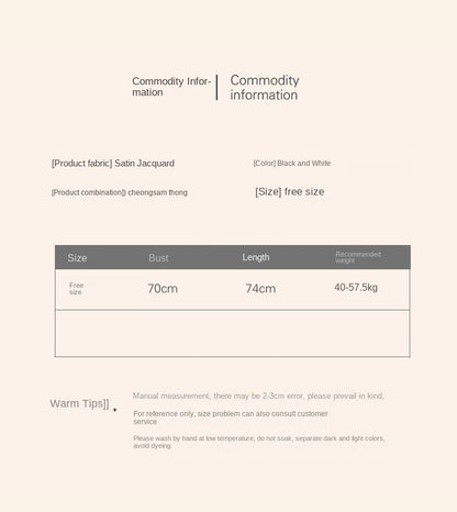 Sexy Lingerie Sexy Cheongsam Retro Style Uniform Temptation Side Split Strap Passion Role Play Set - Seldom Seen Styles