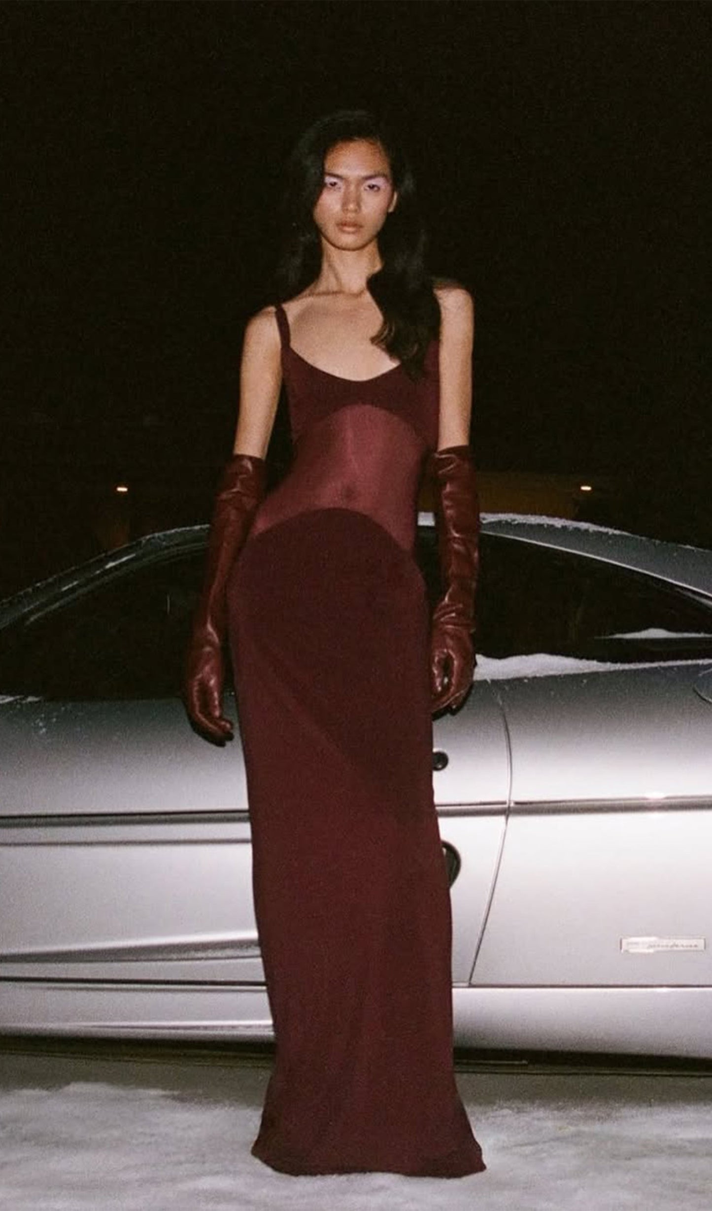 Sheer Knit Curve Maxi Dress - Seldom Seen Styles