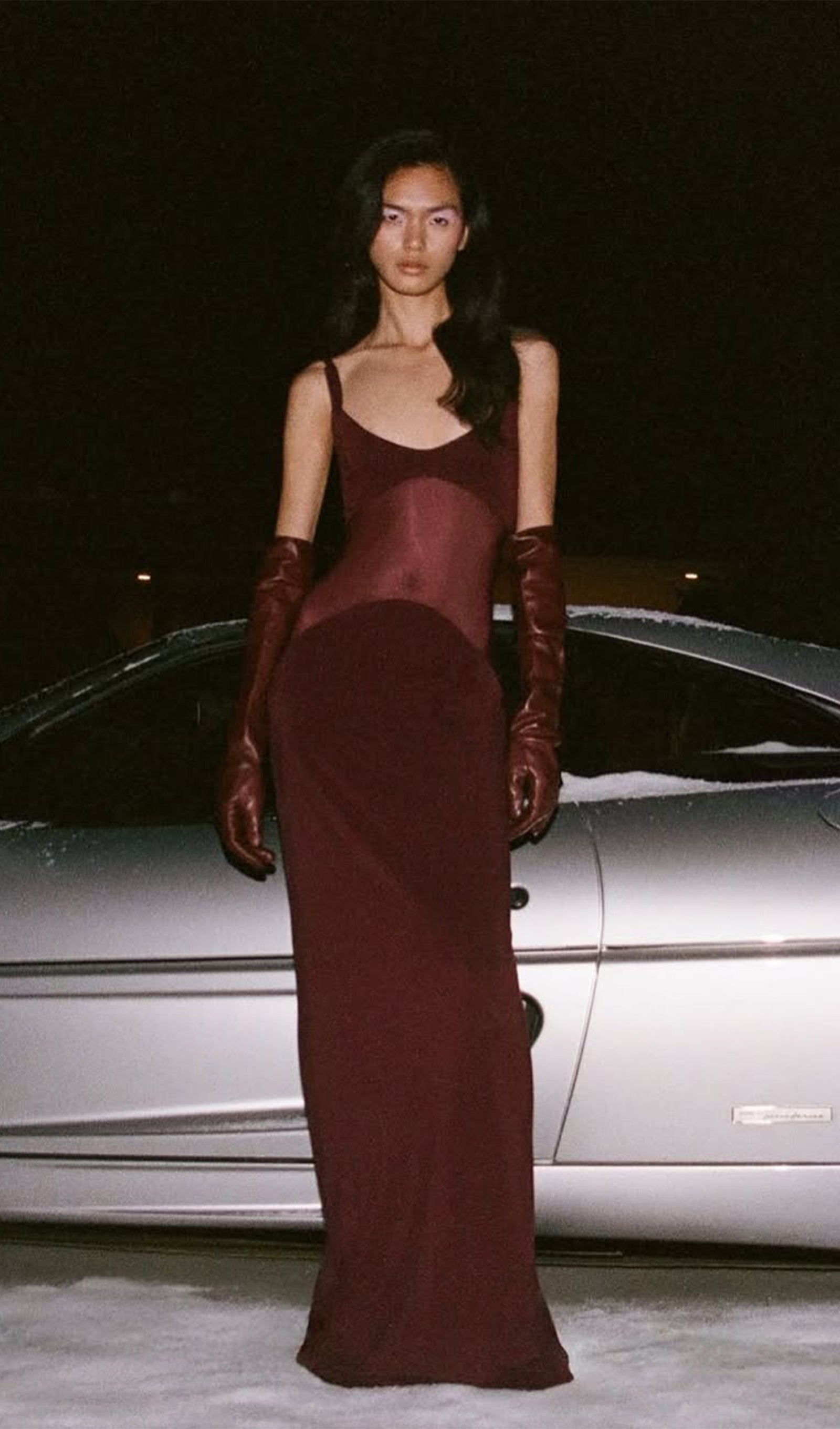 Sheer Knit Curve Maxi Dress - Seldom Seen Styles