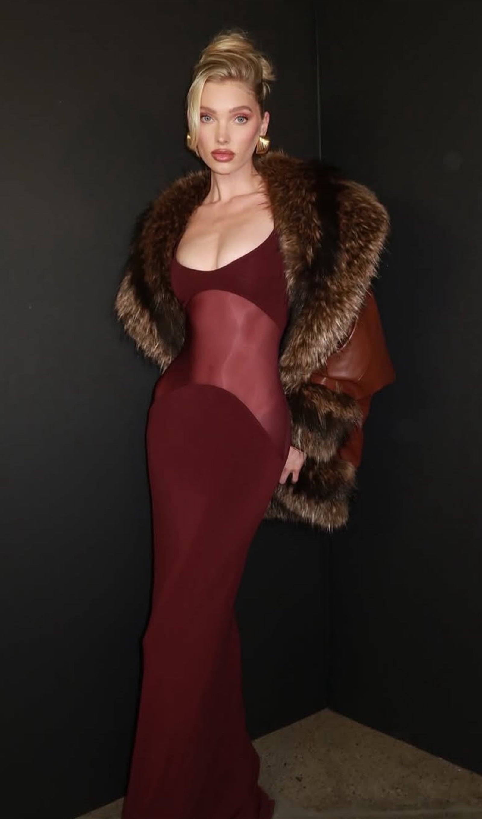 Sheer Knit Curve Maxi Dress - Seldom Seen Styles