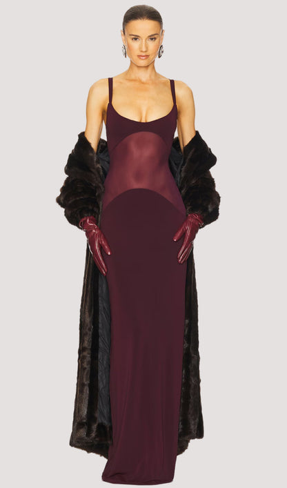 Sheer Knit Curve Maxi Dress - Seldom Seen Styles