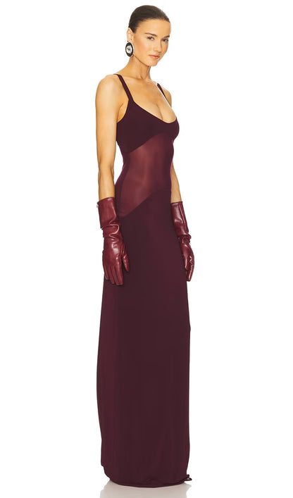 Sheer Knit Curve Maxi Dress - Seldom Seen Styles