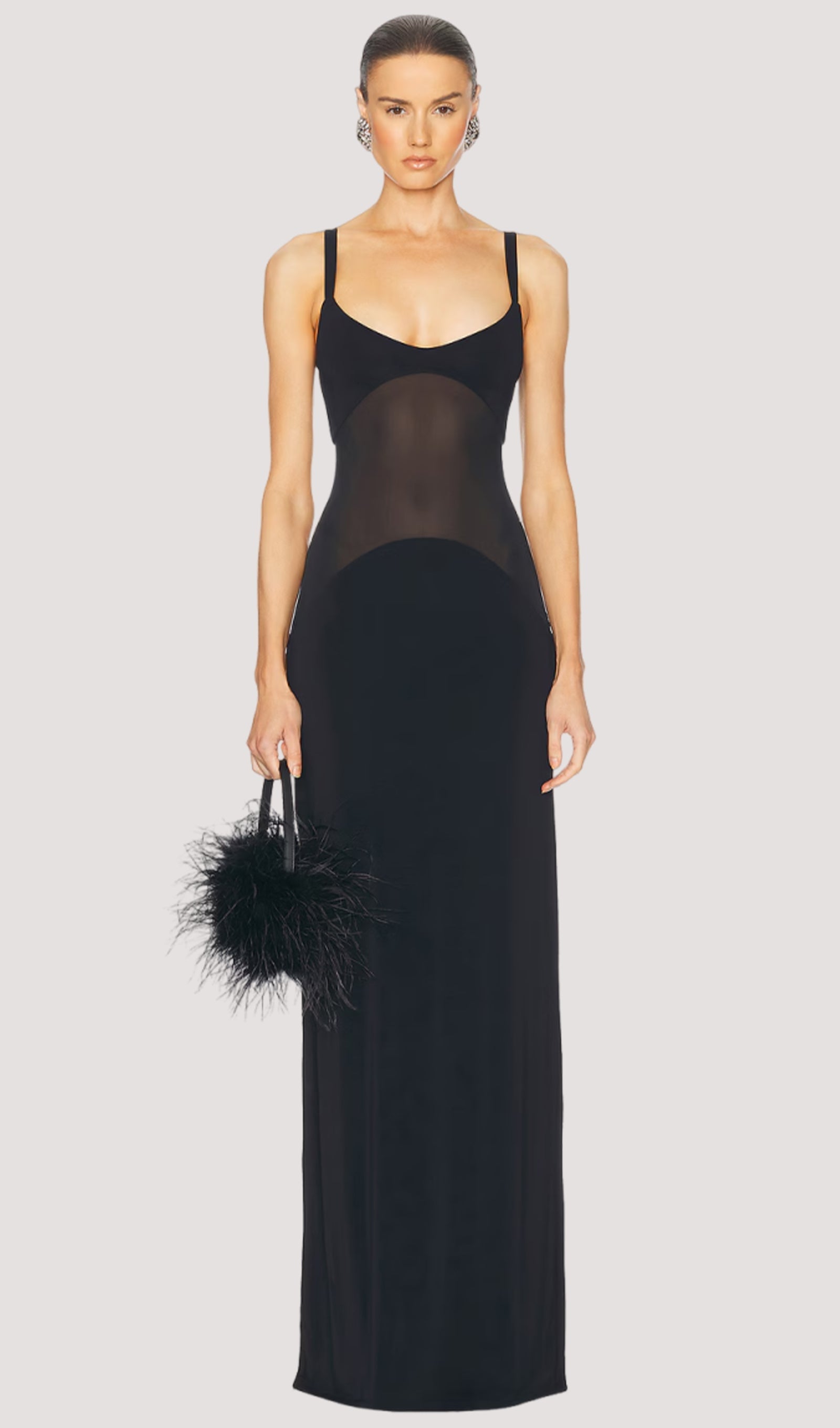 Sheer Knit Curve Maxi Dress - Seldom Seen Styles