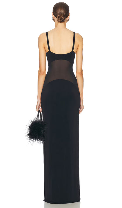 Sheer Knit Curve Maxi Dress - Seldom Seen Styles