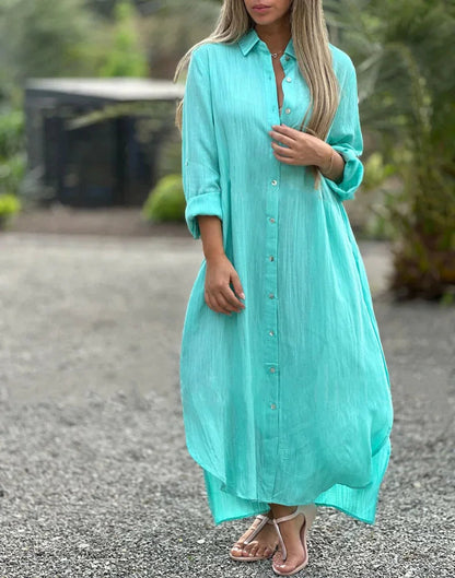 Solid Color Comfort Maxi Dress - Seldom Seen Styles